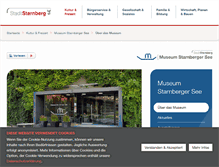 Tablet Screenshot of museum-starnberger-see.de